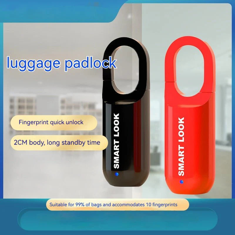 Smart USB Charging Fingerprint Lock for Bags β Portable Anti-Theft Travel Security Lock