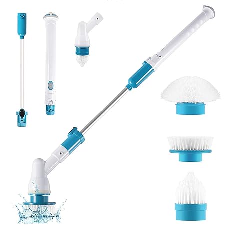 3-in-1 Electric Spin Scrubber – Powerful, Cordless Cleaning Tool for Bathroom, Kitchen & Floors