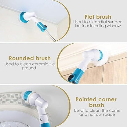 3-in-1 Electric Spin Scrubber – Powerful, Cordless Cleaning Tool for Bathroom, Kitchen & Floors