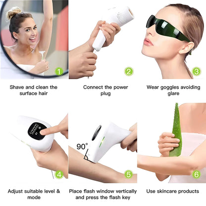 Babyverse™ IPL Hair Removal Device – Pain-Free, Salon-Grade Smooth Skin at Home (UAE & KSA Exclusive)