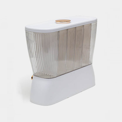 6-Section Rice Storage Bin with Divider – Airtight Multi-Grain Dispenser for Kitchen Organization